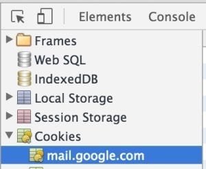 Clear gmail cookies in Chrome