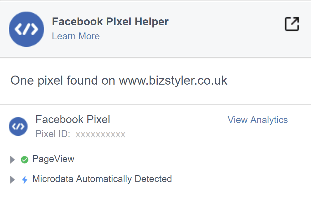 bizstyler-blog-facebook-pixel-helper-chrome