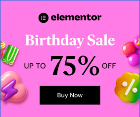 Up to 75% off Elementor products. Buy now before it ends